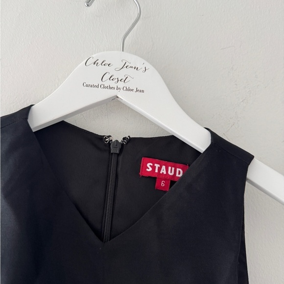 STAUD Heike Black Mini Dress 6 - Picture 4 of 7